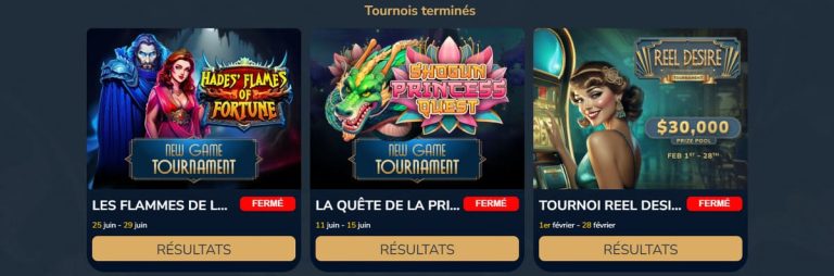 Limitless Casino tournois internationaux